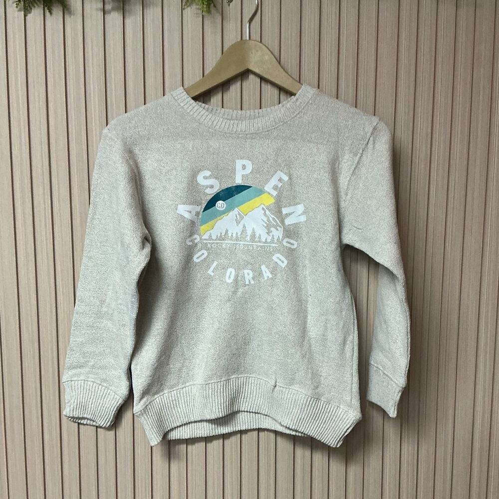 Aspen Youth Colorado Graphic Crewneck Sweatshirt Long Sleeve Size M